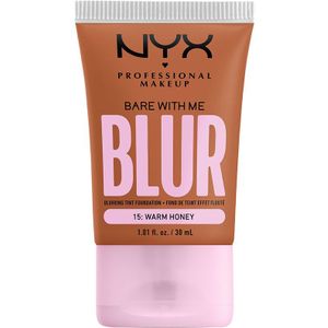 NYX Professional Makeup Bare With Me Blur Gekleurde Foundation 30 ml (Verschillende Tinten) - Honey