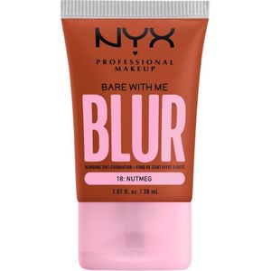NYX - Bare With Me Blur - Foundation - Nutmeg - Medium Dekking - Blur-effect