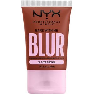 NYX Professional Makeup - Bare With Me Blurring Tint Foundation 30 ml 20 - Deep Bronze