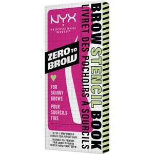 NYX Professional Makeup Zero to Brow Stencil - Thin Brow - Dun Wenkbrauw stencil