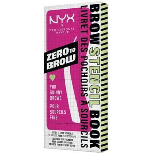 NYX Professional Makeup Zero to Brow Stencil - Thin Brow - Dun Wenkbrauw stencil