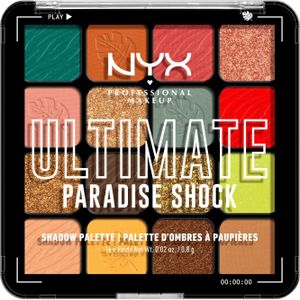 NYX Professional Makeup Ultimate Shadow Oogschaduwpalet, 16 kleuren, intensieve en langdurige afwerking, veganistische formule zonder ingrediënten van dierlijke oorsprong of afgeleid, Paradise Shock