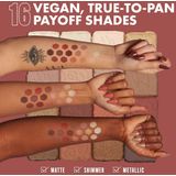 NYX Professional Makeup Lidschattenpalette mit 16 Farbtönen, Intensives und langanhaltendes Finish, Vegane Formel ohne Inhaltsstoffe tierischen Ursprungs, Ultimate Shadow, Farbton: Warm Neutrals