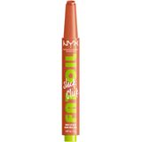 NYX Professional Makeup Voedende lippenstift voor maximale kleur, verzorging en hydratatie, met avocado, frambozenolie en bramenolie, veganistische formule, Fat Oil Slick Click,