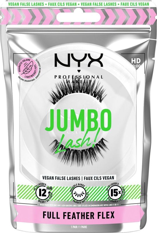 NYX Professional Makeup Jumbo Lash! Nepwimpers Full Feather Flex