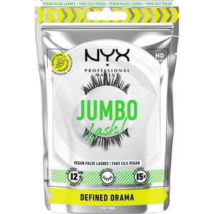 NYX Jumbo Lash Nepwimpers - Voor Extra Volume Zonder Lijm - Tot Wel 12 Uur Draagcomfort - Herbruikbaar - Vegan - Makkelijk te Verwijderen - 0.8 Defined Drama