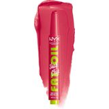 NYX Professional Makeup Pflegender Lippenstift für maximale Farbe, Pflege und Feuchtigkeit, Mit Avocado, Himbeeröl und Moltebeereöl, Vegane Formel, Fat Oil Slick Click, Double Tap