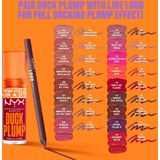 NYX Duck Plump lipgloss voor volle, extreem glanzende lippen - Clearly Spicy - 6,8 ml