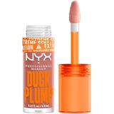 NYX Professional Makeup Lipgloss met smollmond-effect, glanzende afwerking en intense kleur, extreem volume en volheid dankzij gemberolie, veganistische formule, eend plump liplakreser, Banging Bare