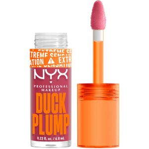 NYX Professional Makeup Lipgloss mit Schmollmund-Effekt, Glossy Finish & intensive Farbe, Extremes Volumen & Fülle dank Ingweröl, Vegane Formel, Duck Plump Lip Lacquer, Strike a Rose