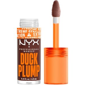 NYX Professional Makeup Lipgloss met smollmond-effect, glanzende afwerking en intensieve kleur, extreem volume en volheid dankzij gemberolie, veganistische formule, Duck Plump Lip Lacquer, Twice The