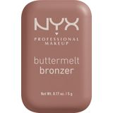 NYX Professional Makeup Buttermelt Bronzer All Butta'd Up Butter Poeder Bronzer Bruin