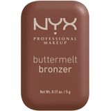 NYX Professional Makeup Buttermelt Bronzer, Powder Bronzer - Bruin - 5GR