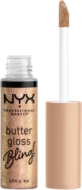 NYX Professional Makeup Butter Gloss Bling Bring the Bling Niet-plakkende Glanzende Lipgloss - Goud - 8ML