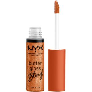 Nyx Professional Makeup Butter Gloss Bling Pricey Niet-plakkende Glanzende Lipgloss - Oranje - 8ML
