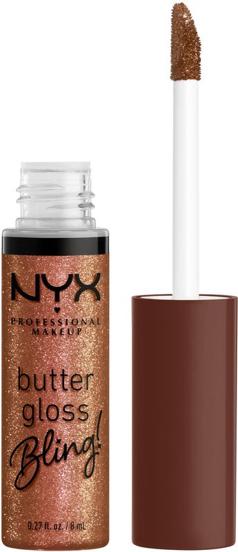 Nyx Professional Makeup Butter Gloss Bling Hustla Niet-plakkende Glanzende Lipgloss - Bruin - 8ML