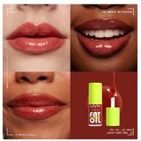 Nyx Professional Makeup Feuchtigkeitsspendender Lipgloss, Intensiver Glanz und bis zu 12 Stunden Pflege, Mit dickem Applikator und nährenden Ölen, Fat Oil Lip Drip, Farbe: Losin' Cone-Trol, 1 Stück