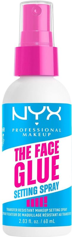 NYX Professional Make Up The Face Glue Setting Spray - Tot 24 uur draagtijd - Waterbestendige formule zonder plakkerigheid - 60ml
