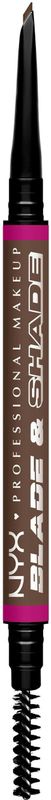 NYX Professional Make Up Blade N Shade Brunette Potlood - Voor ultieme precisie - Blijft tot 16 uur lang zitten - Donkerbruin - 1ST