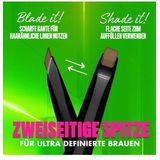 NYX - Blade N Shade - Wenkbrauwpotlood - Zwart - Blijft tot 16 uur zitten - 1ST