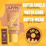 NYX Professional Make Up Buttermelt Glaze Vanilla Bean Butta Foundation - Tot 12 uur draagtijd - SPF 30 bescherming - 2 - 30ml