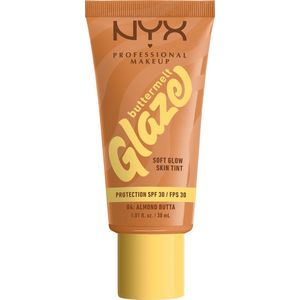 NYX Professional Make Up Buttermelt Glaze Almond Butta Foundation Tot 12 uur draagtijd SPF 30 bescherming 4