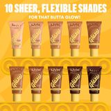 NYX Professional Make Up Buttermelt Glaze Chai Butta Foundation Tot 12 uur draagtijd SPF 30 bescherming 5
