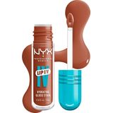 NYX Professional Make Up Lip IV 01 Caramel Drip Hydraterende Lipgloss - Tot 12 uur hydratatie - Verrijkt met Magnesium, Vitamine B12 en Kokoswater - 5ml