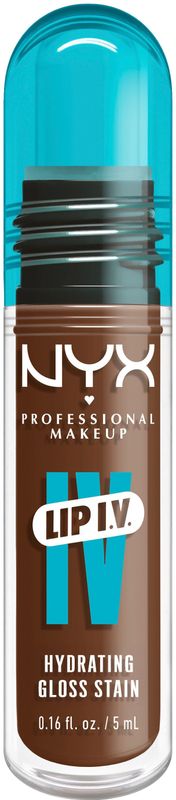 NYX Professional Make Up Lip IV 03 Splash N Spice Hydraterende Lipgloss - Tot 12 uur hydratatie - Verrijkt met Magnesium, Vitamine B12 en Kokoswater - 5ml