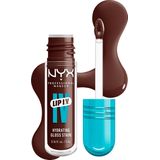 NYX Professional Make Up Lip IV 05 Mocha Me Wet Hydraterende Lipgloss - Tot 12 uur hydratatie - Verrijkt met Magnesium, Vitamine B12 en Kokoswater - 5ml