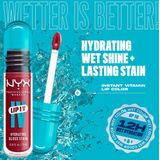 NYX Professional Make Up Lip IV 07 Bubblegum Burst Hydraterende Lipgloss - Tot 12 uur hydratatie - Verrijkt met Magnesium, Vitamine B12 en Kokoswater - 5ml