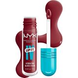NYX Professional Make Up Lip IV 09 Blush Rush Hydraterende Lipgloss - Tot 12 uur hydratatie - Verrijkt met Magnesium, Vitamine B12 en Kokoswater - 5ml