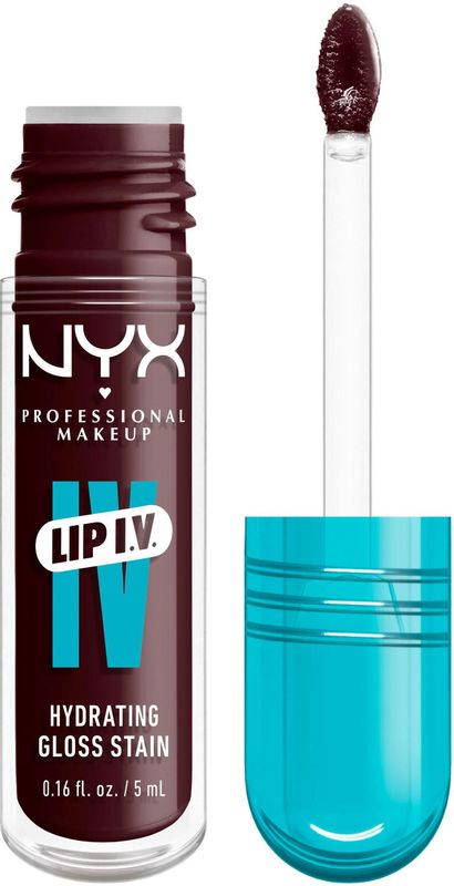 NYX Professional Make Up Lip IV 14 Mauve N' Moist Hydraterende Lipgloss - Tot 12 uur hydratatie - Verrijkt met Magnesium, Vitamine B12 en Kokoswater - 5ml