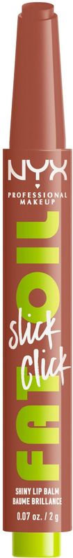 NYX Professional Make Up Fat Oil Slick Click Lippenbalsem - Tot 12 uur hydratatie - Verrijkt met avocado-, keizersbes- en framboosolie - Verified - 2gr