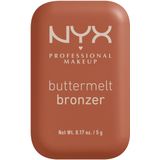 NYX Professional Make Up Buttermelt Bronzer - Blijft tot 12u zitten - Verrijkt met mango-, amandel- en sheaboter - Butta D Down - 5gr