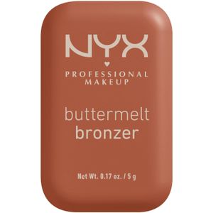 NYX Professional Make Up Buttermelt Bronzer - Blijft tot 12u zitten - Verrijkt met mango-, amandel- en sheaboter - Butta D Down - 5gr