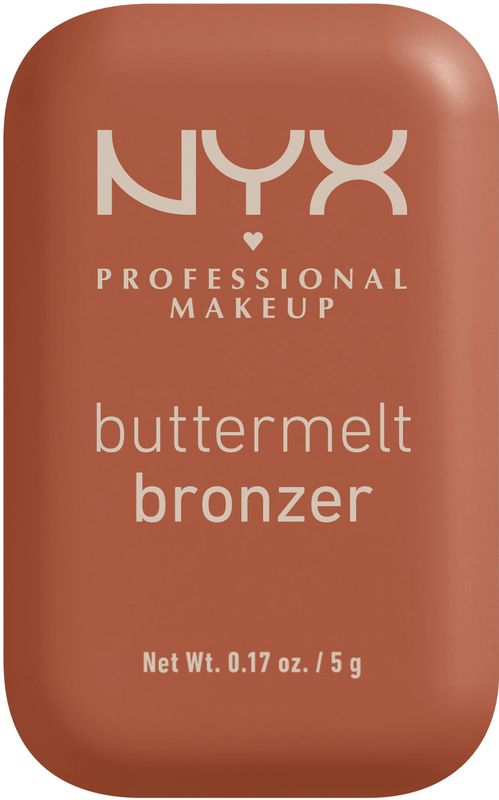 NYX Professional Make Up Buttermelt Bronzer - Blijft tot 12u zitten - Verrijkt met mango-, amandel- en sheaboter - Butta D Down - 5gr