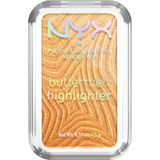 NYX Professional Make Up Buttermelt Highlighter - Blijft tot 12u zitten - Verrijkt met mango-, amandel- en sheaboter - Butta Bling - 5gr