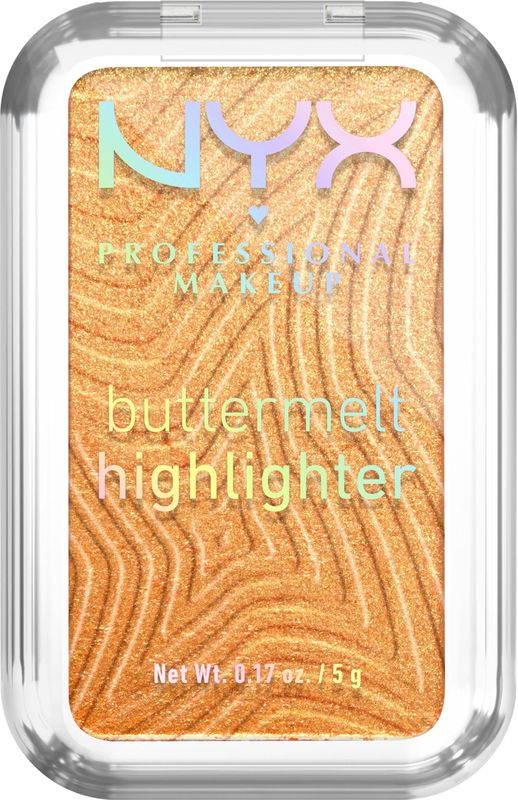 NYX Professional Make Up Buttermelt Highlighter - Blijft tot 12u zitten - Verrijkt met mango-, amandel- en sheaboter - Butta Bling - 5gr