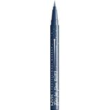 NYX Professional Make Up Epic Ink Liner Glitz Eyeliner - Intense kleur - Metallic - Denim Dazzle - 1 ST