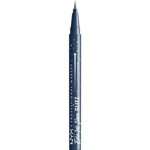 NYX Professional Make Up Epic Ink Liner Glitz Eyeliner - Intense kleur - Metallic - Denim Dazzle - 1 ST