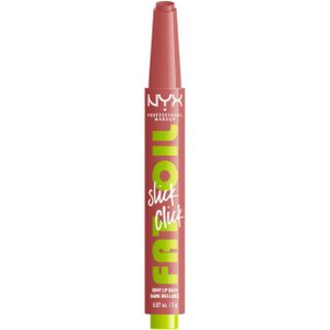 NYX Professional Make Up Fat Oil Slick Click Lippenbalsem - Tot 12 uur hydratatie - Verrijkt met avocado-, keizersbes- en framboosolie - Caption This - 2gr