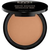 NYX Professional Makeup Compact bronzen poeder, lichaam en gezicht, mat, bronsvrij, zonder reflector, licht