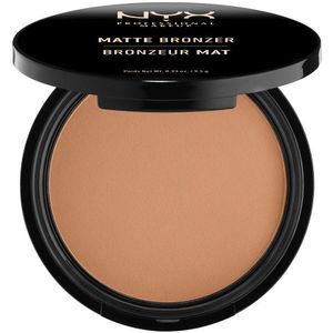 NYX Professional Makeup Compact bronzen poeder, lichaam en gezicht, mat, bronsvrij, zonder reflector, licht