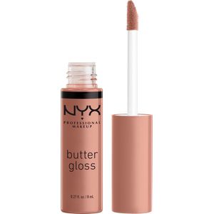 Nyx Professional Makeup Butter Lip Gloss - Madeleine - Glanzende Lipgloss - Bruin