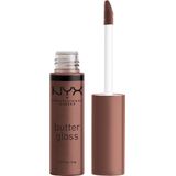 Nyx Professional Makeup Butter Lip Gloss - Praline - Glanzende Lipgloss - Bruin