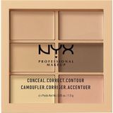 NYX Professional Makeup 3C Palette - Conceal, Correct, Contour - Light - Highlight & Contour - 9 gr