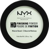 NYX Professional Makeup High Definition Finishing Powder, geperst poeder, geperfectioneerde huid, matte afwerking, olieabsorberend, veganistische formule, kleur: mintgroen