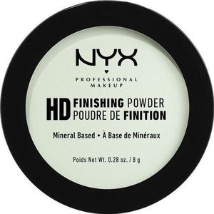 NYX Professional Makeup High Definition Finishing Powder, geperst poeder, geperfectioneerde huid, matte afwerking, olieabsorberend, veganistische formule, kleur: mintgroen