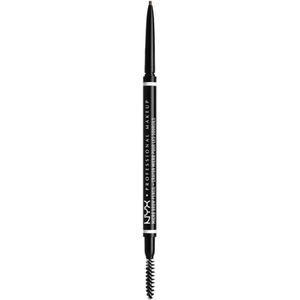 NYX Professional Makeup Wenkbrauwpotlood, Micro Brow Pencil, dubbelzijdig met uitdraaibaar wenkbrauwpotlood en borsteltje, veganistische formule. Kleur: Auburn